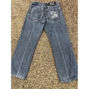VTG Y2K Southpole Loose Fit Baggy Jeans  Embroidered Pocket SP91 Mens Sz 34x30